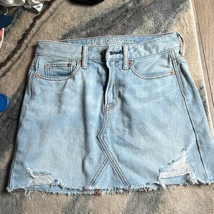 american eagle jean skirt size 00
